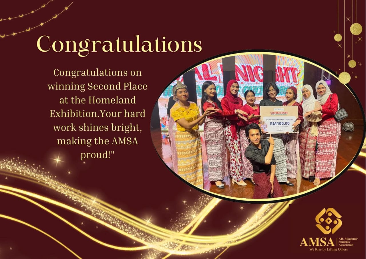 Myanmar Team Wins Second Place at AIU Homeland Culture Showcase 2025