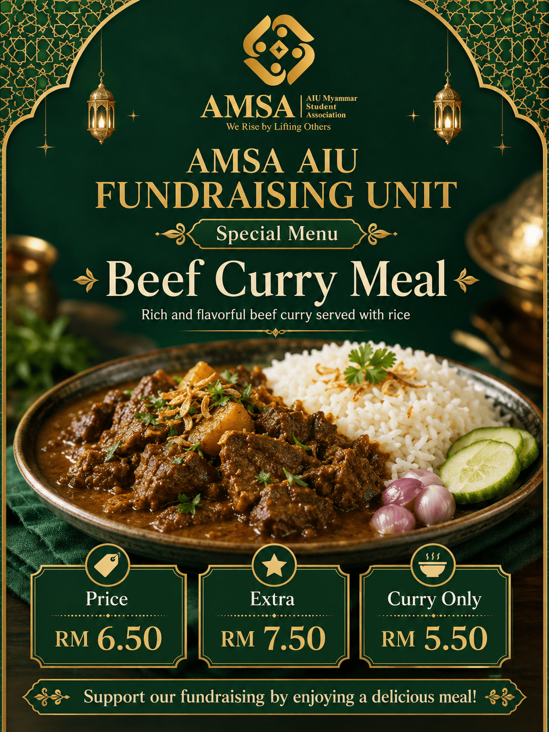 Beef Curry Meal Fundraising Activity